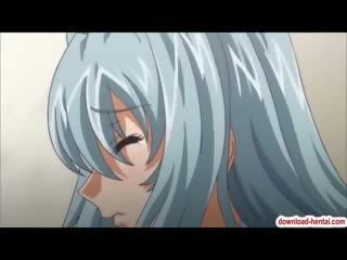 Busty hentai daughter gangbanged by a few lascivious chaps
