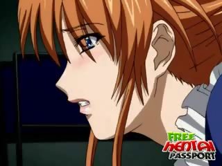 Ponytailed Redhead Hentai bitch