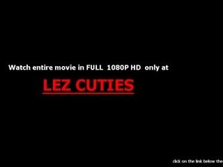 Attractive teen brunettes parking and making love