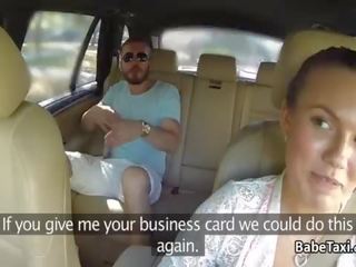 Boy cheats his gal with sedusive taxi driver