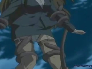 Hentai kotě dostane v na hluboký trouble děje zpět ho