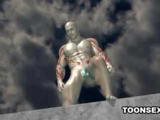 3D divinity Masturbates Before Sucking and Fucking