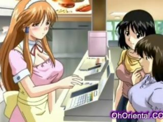 Tempting Young Waitress Gets Licked