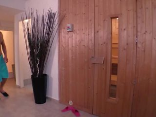 Relaxxxed - Steamy sauna X rated movie with Czech stunner Alice Nice