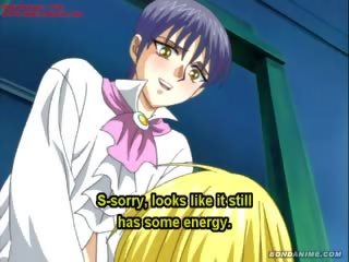 Blondinka hentaý anime streetwalker playing with sik