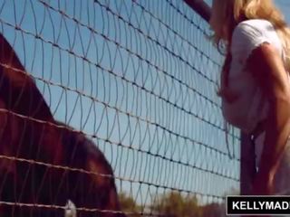 Kelly madison horsin around