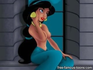 Aladdin 과 재스민 속 x 정격 클립