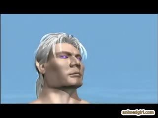 3d animace výprask kočička v the lesní