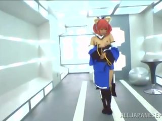 荒淫 泰国 divinity 玩具 一 香肠 直到 服用 它 在 她的 浓密的 模糊 箱