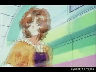 Hentai drobcene rdečelaske muca pribil globoko v na locker soba