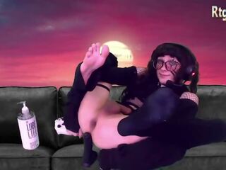 Petite American Brunette Femboy with glasses webcams solo