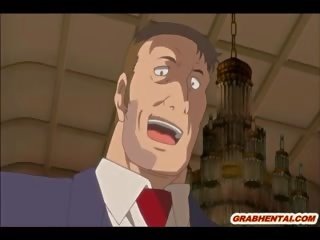 Abdi hentai brutally gangbanged by her masters