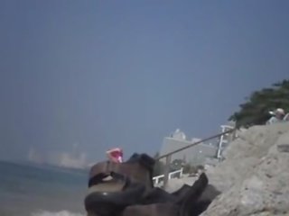Rus 公 masturb 海滩 闪光 看 女儿 59