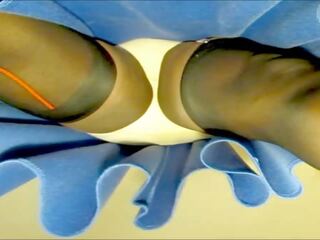 Bluegirl70 upskirt show