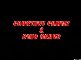 Babe cleans toes of Courtney Cummz