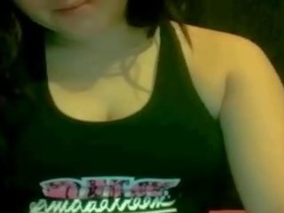 Suave young lady Licks Her Nips On Chatroulette