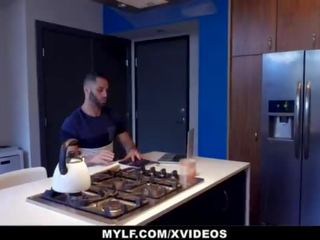 MYLF - Big pecker Stepson Cums All Over great Cougar Stepmom