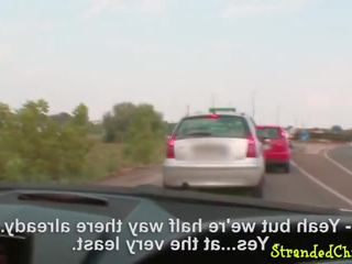 Cumsprayed ýaşlar plowed in the maşyn