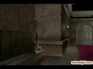 3D Hentai Queen terrific Sucking Anime King manhood