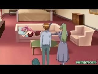Bat hentaý teenager with huge emjekler gets tittyfucked and sperma