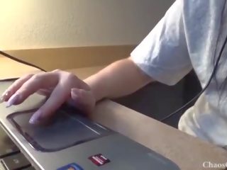 18 year old lenna lux droçit etmek in headphones