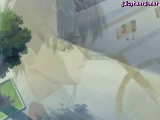 綁 向上 香椿 自信的 得到 她的 屁股 masturbated