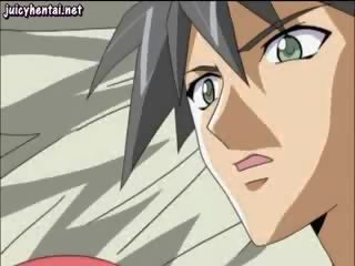 Redhead anime beauty gets penetrated