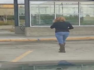A Fan got film of MarieRocks out in public