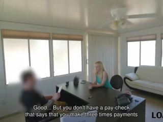 Loan4k&period; man grabs camera and organizes kirli film kino düşmek in loan agency