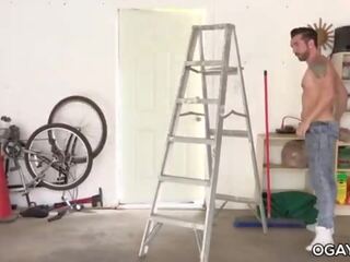 Gay x rated clip in the garage