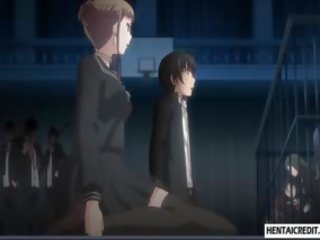 蒙住眼睛 和 堵嘴 無盡 女孩 得到 性交 粗