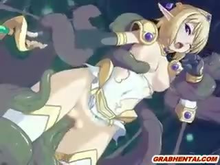 Pleasant hentai elf kejiret and hot dilatih wetpussy by tentacles