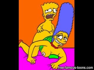 Lascivious bart simpson bangs marge and lisa hard and fast