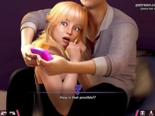 Double Homework &vert; randy blonde teen sweetheart tries to distract suitor from gaming by showing her swell big ass and riding his shaft &vert; My sexiest gameplay moments &vert; Part &num;14
