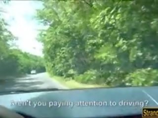 Hitchhiking 두 고른 올라 과 빌어 먹을 에 그만큼 뒷좌석