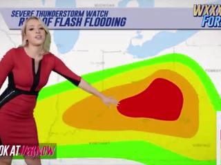Meteorologist &lpar;zoey monroe&rpar; warns của humidity trượt trong như &lpar;michael vegas&rpar; slide của anh ấy manhood trong cô ấy âm hộ - nhìn ather bây giờ