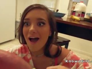 Attractive small tittied darling fucks
