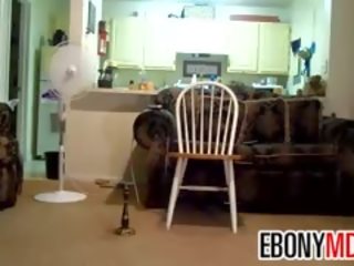 Black young lady Showing Her Body And Moves
