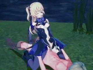 Genshin impact - ulylar uçin video with fischl near the lake &lpar;real fischl voice&rpar; &lbrack;3d hentai&comma; 4k&comma; 60fps&comma; uncensored&rsqb;