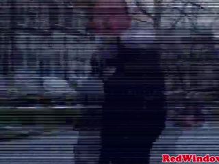 实 欧洲的 妓女 rimmed 和 吸吮 彼得