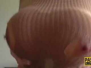 Busty submissive milf gobbles cock