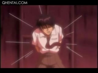 Little Hentai X rated movie Slaves Gets Mouth Fucked In Chains And