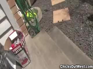 Gorgeous aussie couple shower together