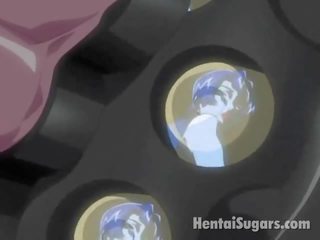 Inviting Brunette Manga Minx Getting Muff Drilled By A Huge Gun
