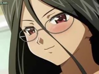 Apdullinātas hentai mīļotā rīcība felatio