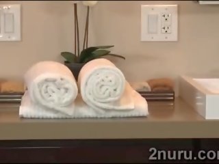Charming ebony masseur pleases a white hunk with her elite booty