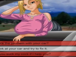 Milf fucks man just immediately after car breaks down - FULL