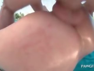 Kinky Teen Goes Hardcore Anal By The Pool