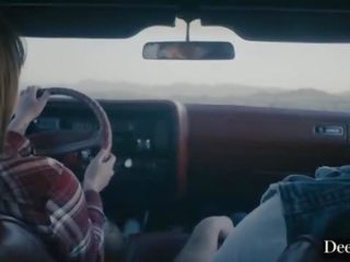 Deeper&period; seth & gabbie fuck on maşyn hood while her bf is away