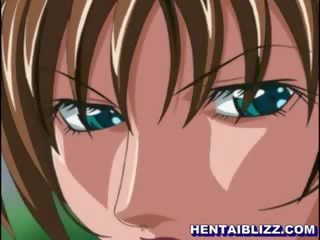 Exceptional blond hentai tšikk koos suur ümber tissid ratsutamine putz